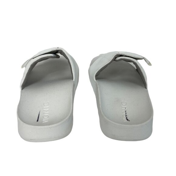 Vionic Keira Slide Sandals Slip On White Size 6 Nordstrom Shoe Minimalist Slides - Picture 9 of 10